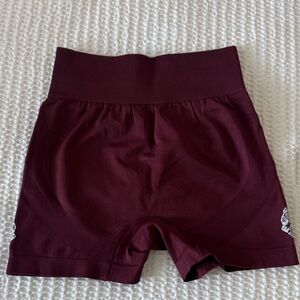 Darc Sport Burgundy High-Waisted Shorts